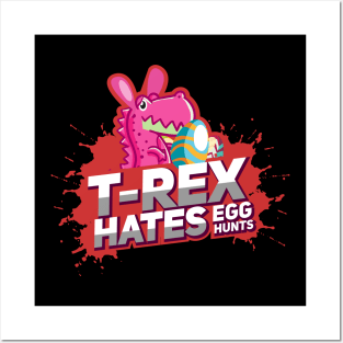 Funny Easter eggs T-Shirt Tyrannosaurus Rex Easter Gift Posters and Art